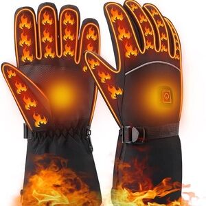 Heated Flame Design Gloves